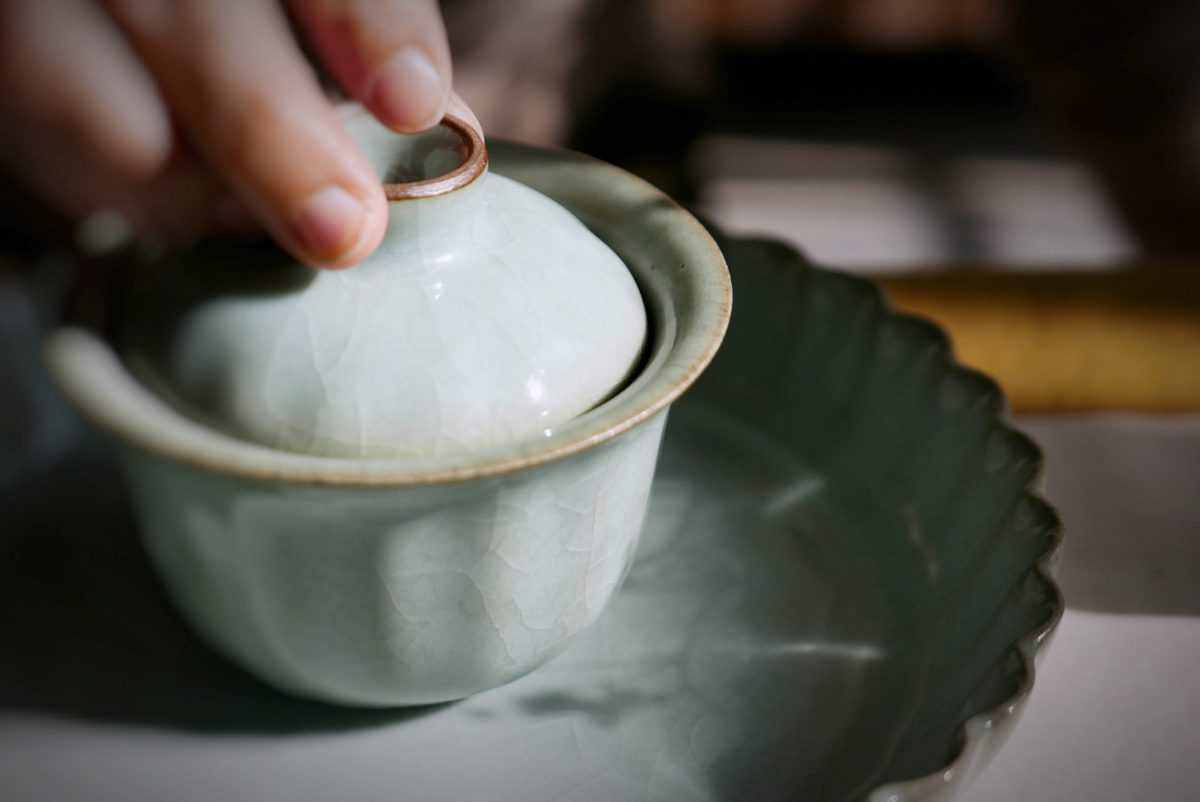 菊式蓋碗